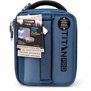 Titan PRO Arctic Zone Expandable Lunch Box Blue 2 Ice Walls Bento Box New
